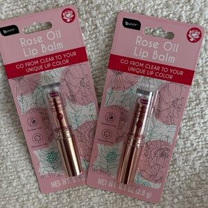 Rose Oil Lip Balm - Unique Pink Tint (2 lip balms)